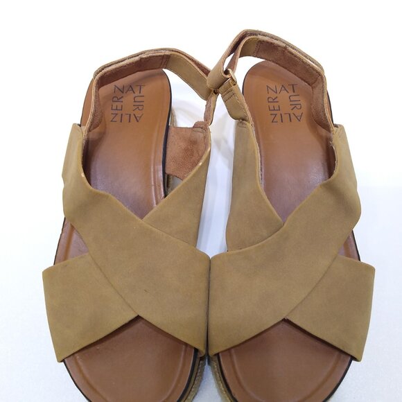 Naturalizer Baya Platform Sandal Slingback Size 6M Criss-Cross Straps Adjustable - Picture 7 of 9